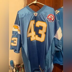 Darren Sproles San Diego Chargers 2009 Reebok Authentic Jersey Powder Blue 56